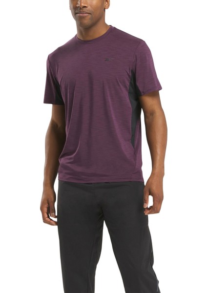 Athlete Tee 2.0 Rbk-Chıll Mor Erkek Kısa Kol T-Shirt