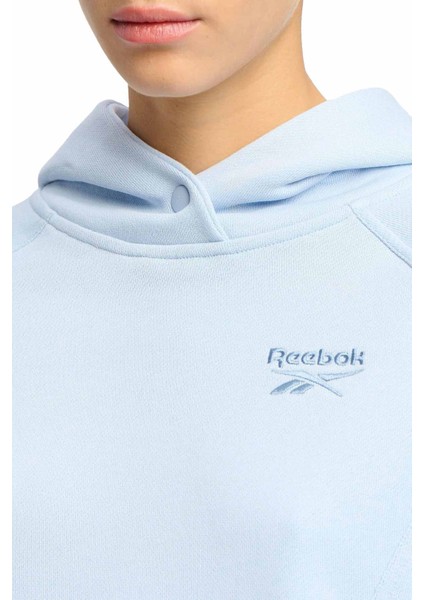 Icon Elements Ft Hoodıe Mavi Kadın Sweatshirt