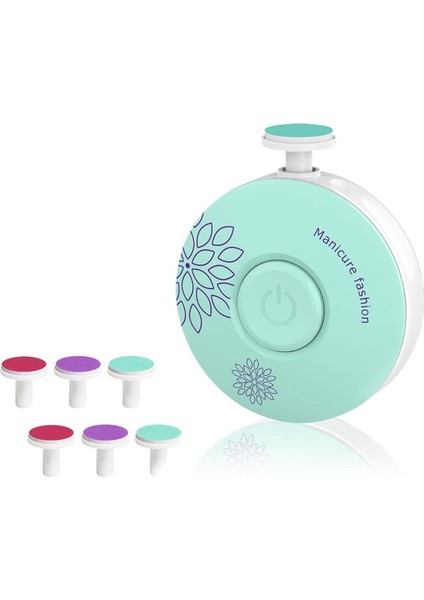 Yenidoğan ve Çocuklar Için Dönerli Pilli Tırnak Bakım Seti, Yeşil Renkli modelleri