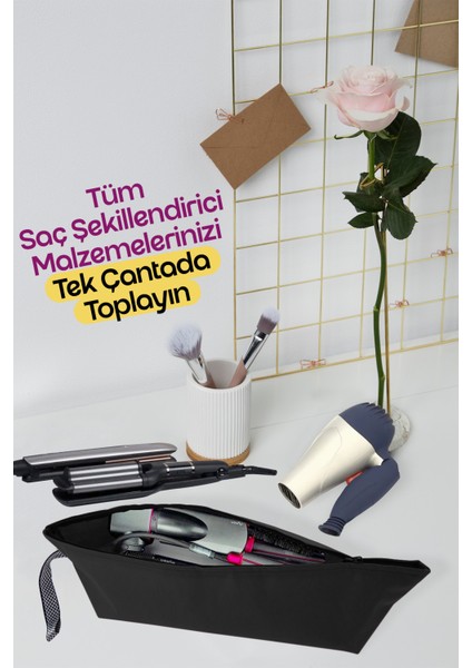 Saç Şekillendirici Düzenleyici Çok Amaçlı Organizer Makyaj & Seyahat Çantası modelleri