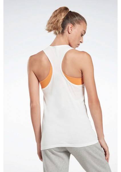 Te Graphic Tank - Vector Beyaz Kadın Atlet