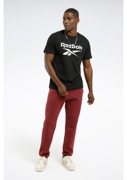 RI LEFT LEG JOGGER Bordo Erkek Eşofman Altı