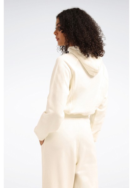 Icon Elements Ft Hoodıe Ekru Kadın Sweatshirt