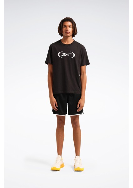 Basketball T-Shırt Siyah Erkek Kısa Kol T-Shirt