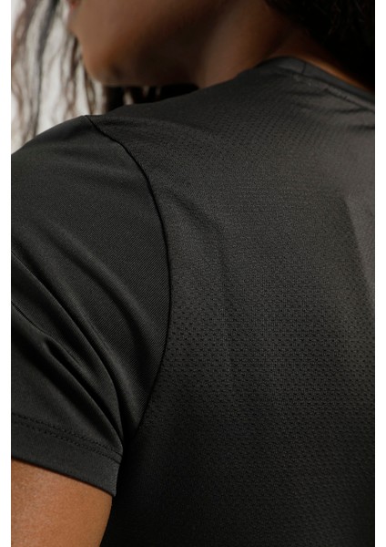 Wor Speedwick Tee Siyah Kadın Kısa Kol T-Shirt