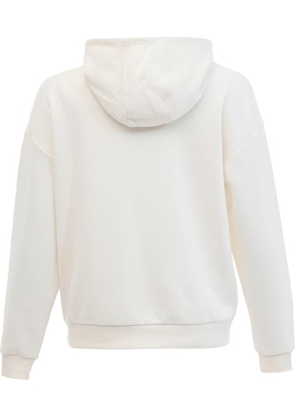 New Id Relax Sl Hoodıe Ekru Kadın Sweatshirt
