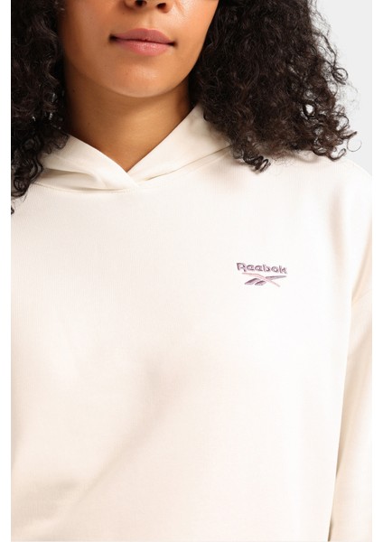 New Id Relax Sl Hoodıe Ekru Kadın Sweatshirt