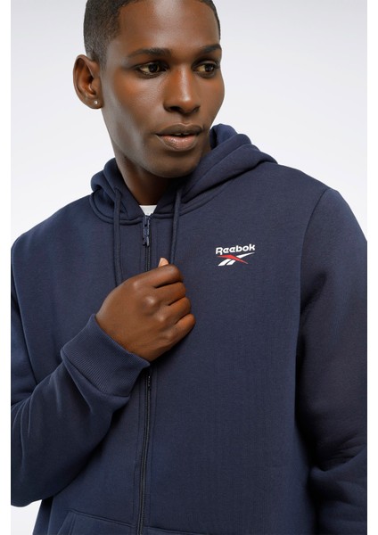 Rı Left Chest Logo Lacivert Erkek Eşofman Üstü