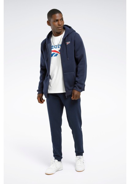 Rı Left Chest Logo Lacivert Erkek Eşofman Üstü