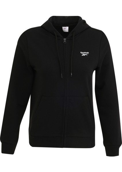 RI SL FRENCH TERRY FZ Siyah Kadın Eşofman Üstü