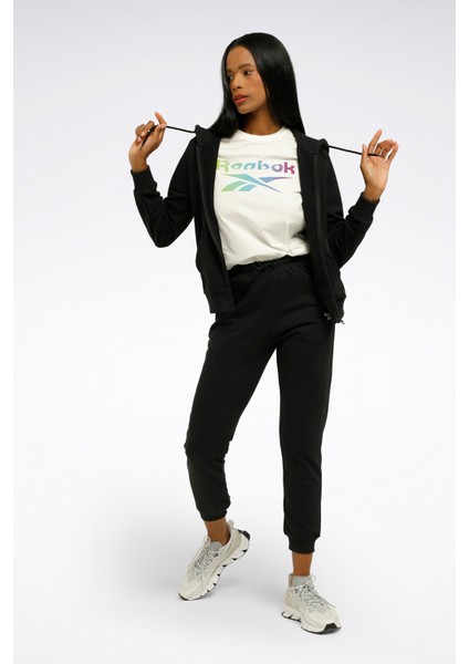 RI SL FRENCH TERRY FZ Siyah Kadın Eşofman Üstü