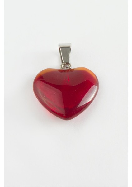 Nrtmsa Kuvars Kalpli Doğaltaş Kolye Ucu-bordo