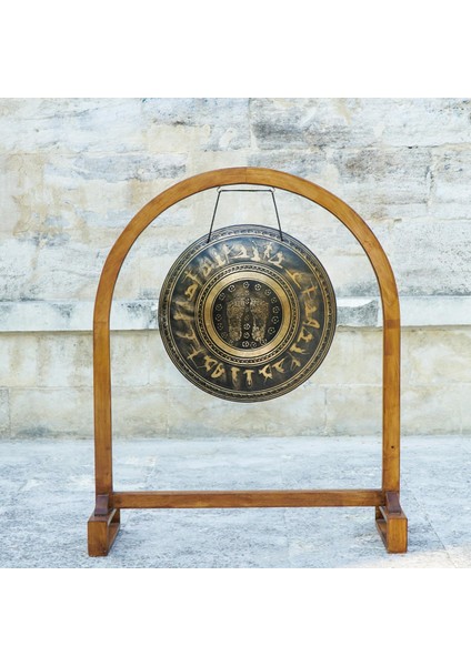 Yoga Figürleri Işlemeli Gong