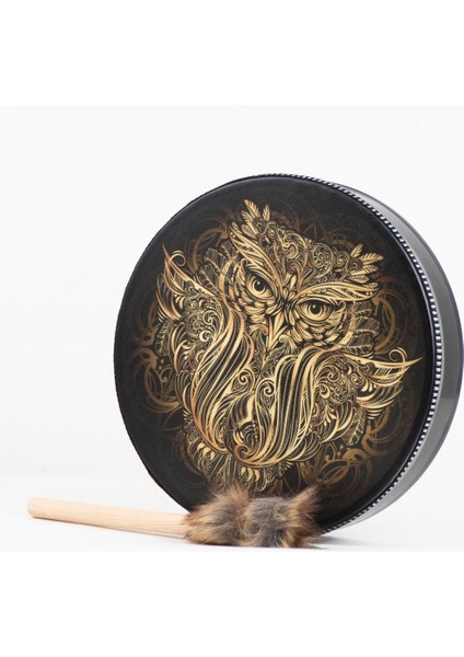 Baykuş Temalı Şaman Davulu