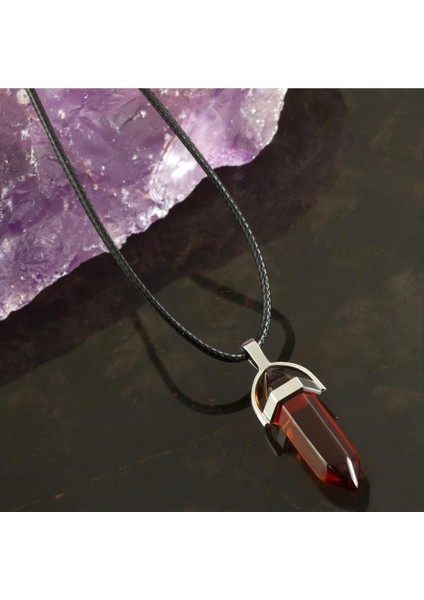 Msa-Shop Akik Point Kolye-Kahverengi fiyatları