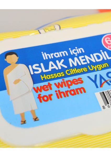Umre ve Hac Için Kokusuz Islak Mendil – Ihrama Uygun, 2’li Paket (Toplam 120 Adet) Hijyen Mendil fiyatları