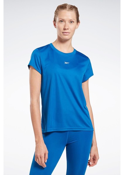 WOR Commercial Poly Mavi Kadın Kısa Kol T-Shirt