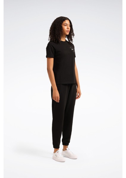 Q3 Id Tee Siyah Kadın Kısa Kol T-Shirt