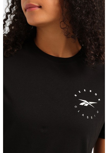 Q3 Id Tee Siyah Kadın Kısa Kol T-Shirt