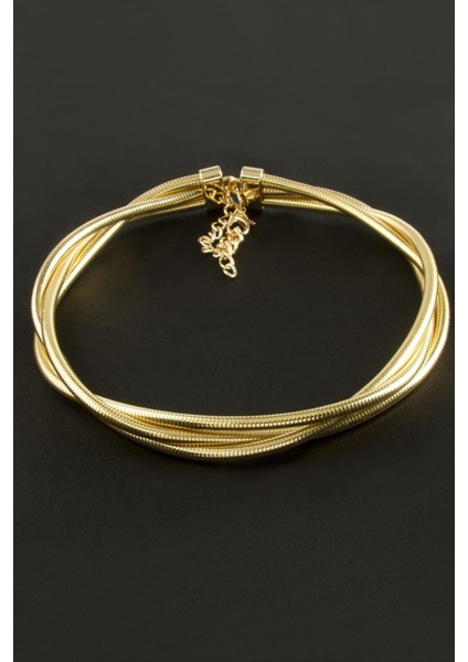 Msa-Shop Burgulu Metal Tasma Kolye-Sarı fiyatları