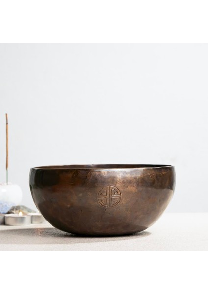 18 cm Dolunay El Yapımı Tibet Kasesi