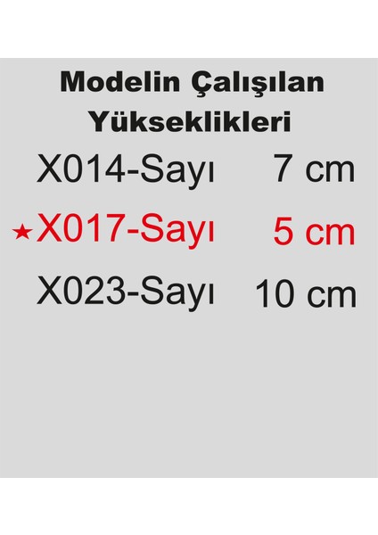 Ada Sanatsal Stencil Rakam Boyama Şablonu X017-SAYI modelleri