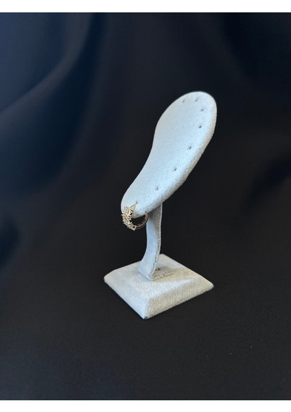 Taşlı Gold Detaylı Yuvarlak Küpe modelleri