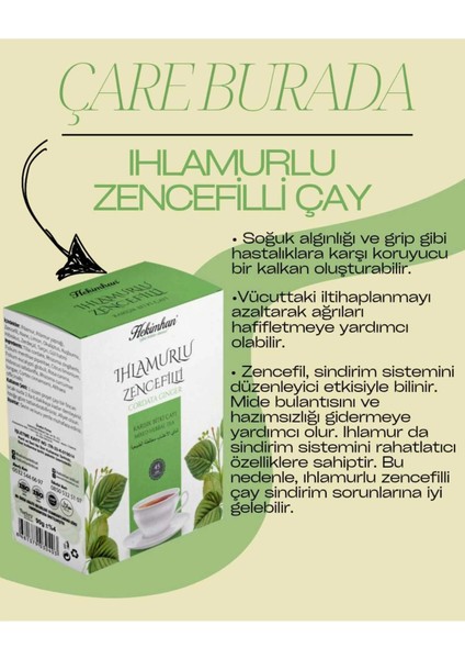 Ihlamurlu Zencefilli Çay 45 Süzen Poşet
