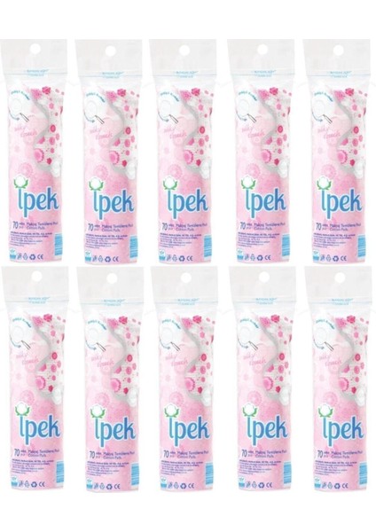 Ipek Disk Makyaj Temizleme Pamuğu 70'li X12 Adet