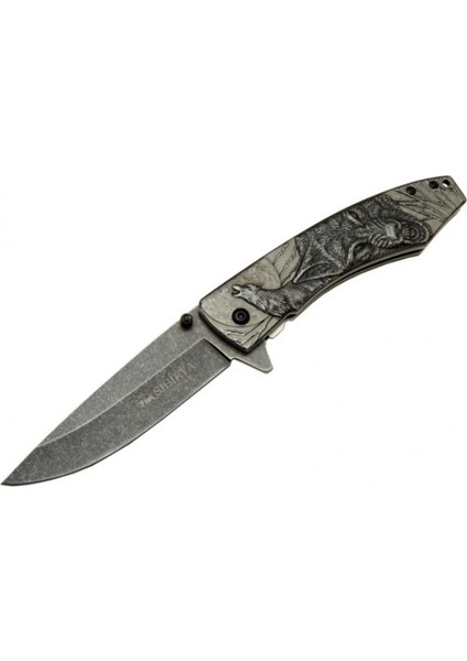 Sibirya Kurt Çakı Eskitme S-2072B 21 cm