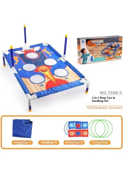 Kapalı ve Açık Spor Kum Torbası Atma Interaktif Egzersiz Atma Tahtası Halka Oyuncağı (Yurtdışı Versiyonu) (Yurt Dışından)
