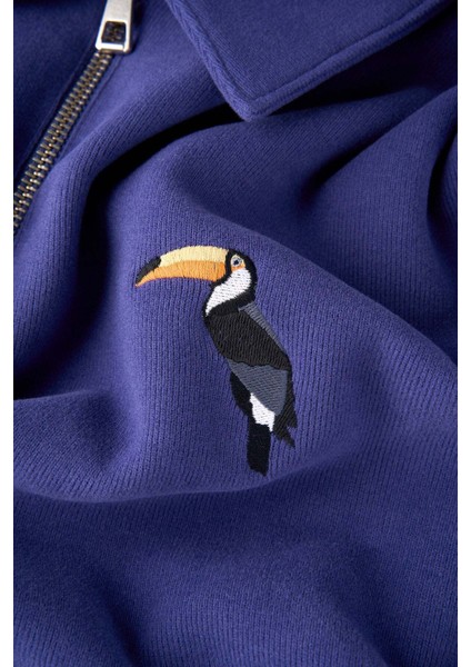 Tukan Supersoft Quarter-Zip Sweatshirt - Mor fiyatları