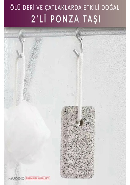 Doğal Ponza Taşı, Topuk ve Ayak Bakım Seti, 2'li Paket fiyatları