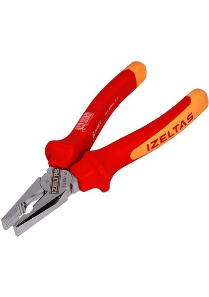 Izeltaş 3020 12 6180 180MM 1000V Izoleli Elektrikçi Kombine Pense