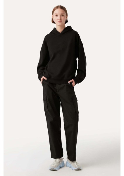 Basic Super Soft Hoodie - Siyah modelleri