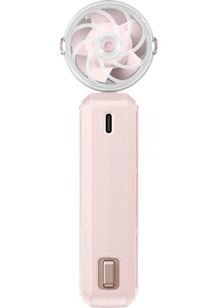 Portatif Soğutucu El Fanı Gyro Serisi Bilek Askı Ipli Dijital LED Göstergeli Pembe fırsatları