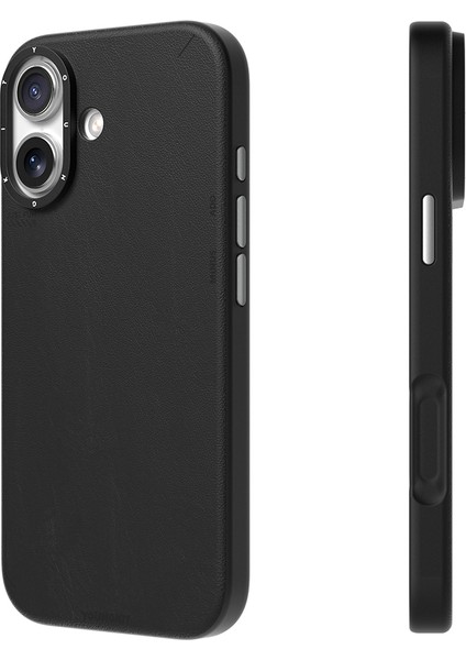 iPhone 17 Uyumlu Kılıf M-Safe Şarjlı Basit Mat Deri Desenli Youngkit Tech Fashion Serisi Kapak Siyah fiyatları