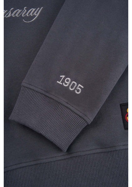 Gs 1905 Kadın Crop Supersoft Hoodie - Antrasit modelleri