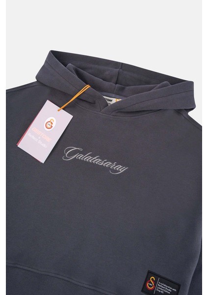 Gs 1905 Kadın Crop Supersoft Hoodie - Antrasit indirimleri