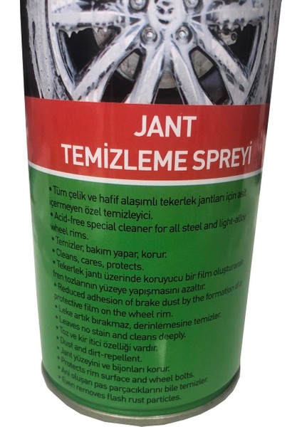 Jant Temizleyici ve Parlatıcı Sprey 500 ml