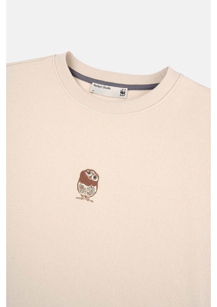 Goblin Baykuş Supersoft Sweatshirt - Parşömen Bej indirimleri