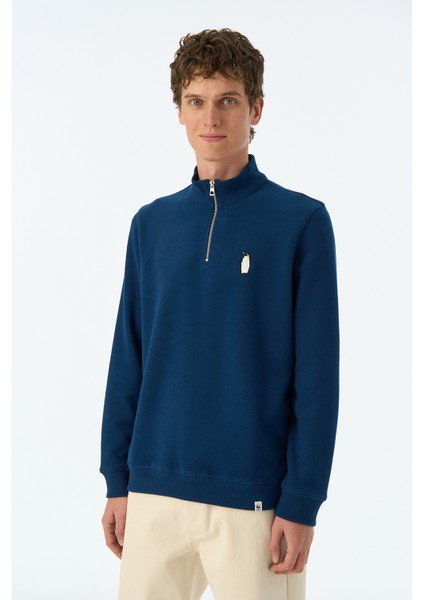 Imparator Penguen Supersoft Quarter-Zip Sweatshirt - Lacivert