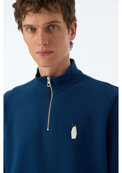 Imparator Penguen Supersoft Quarter-Zip Sweatshirt - Lacivert fiyatları