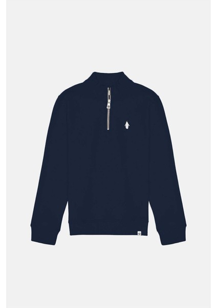 Imparator Penguen Supersoft Quarter-Zip Sweatshirt - Lacivert fırsatları