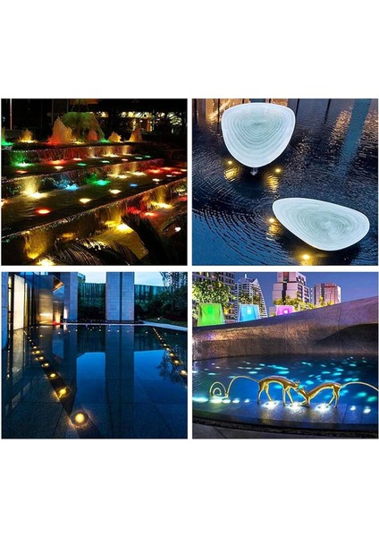 Mini Havuz Sıva üstü Led Aydınlatma Ampülü lamba RGB tüm renkler A-1209 8W 12V IP68