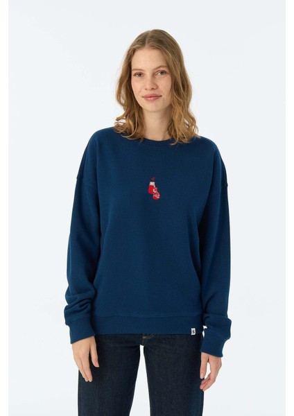 Boxing Gloves Supersoft Sweatshirt - Lacivert modelleri