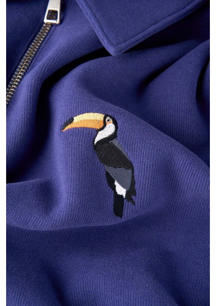 Tukan Supersoft Quarter-Zip Sweatshirt - Mor fiyatları