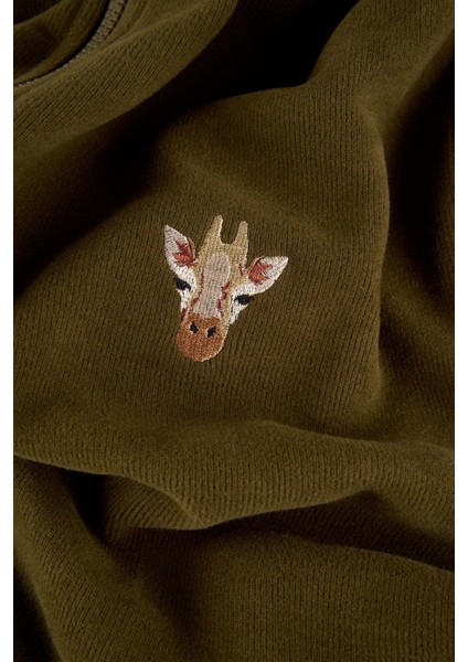 Zürafa Supersoft Full Zip Hoodie - Haki fiyatları