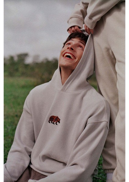Bozayı Supersoft Hoodie - Açık Gri modelleri