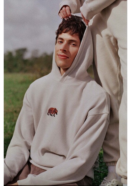 Bozayı Supersoft Hoodie - Açık Gri fırsatları